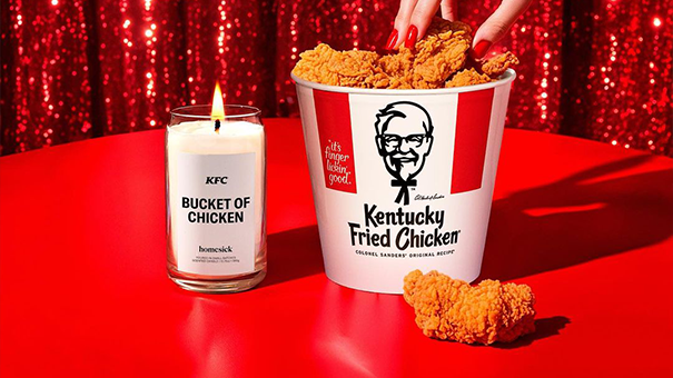 Fried Chicken and Biscuit Scented Candles from KFC