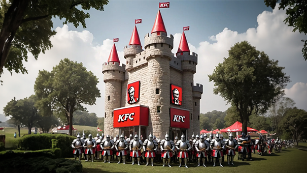 KFC Joins the Viral TikTok Trend Gnomes vs Knights