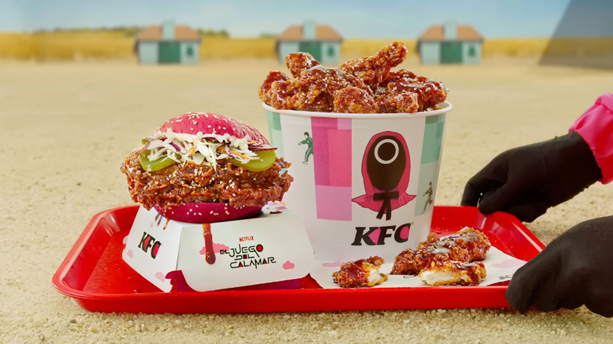 Squid Game Themed Menu from KFC and Netflix