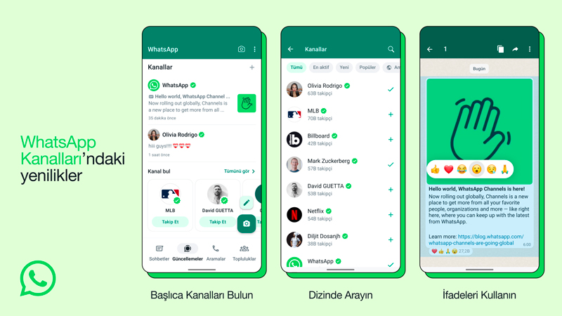 WhatsApp’ın “Kanallar” Özelliği Türkiye’ye Geliyor