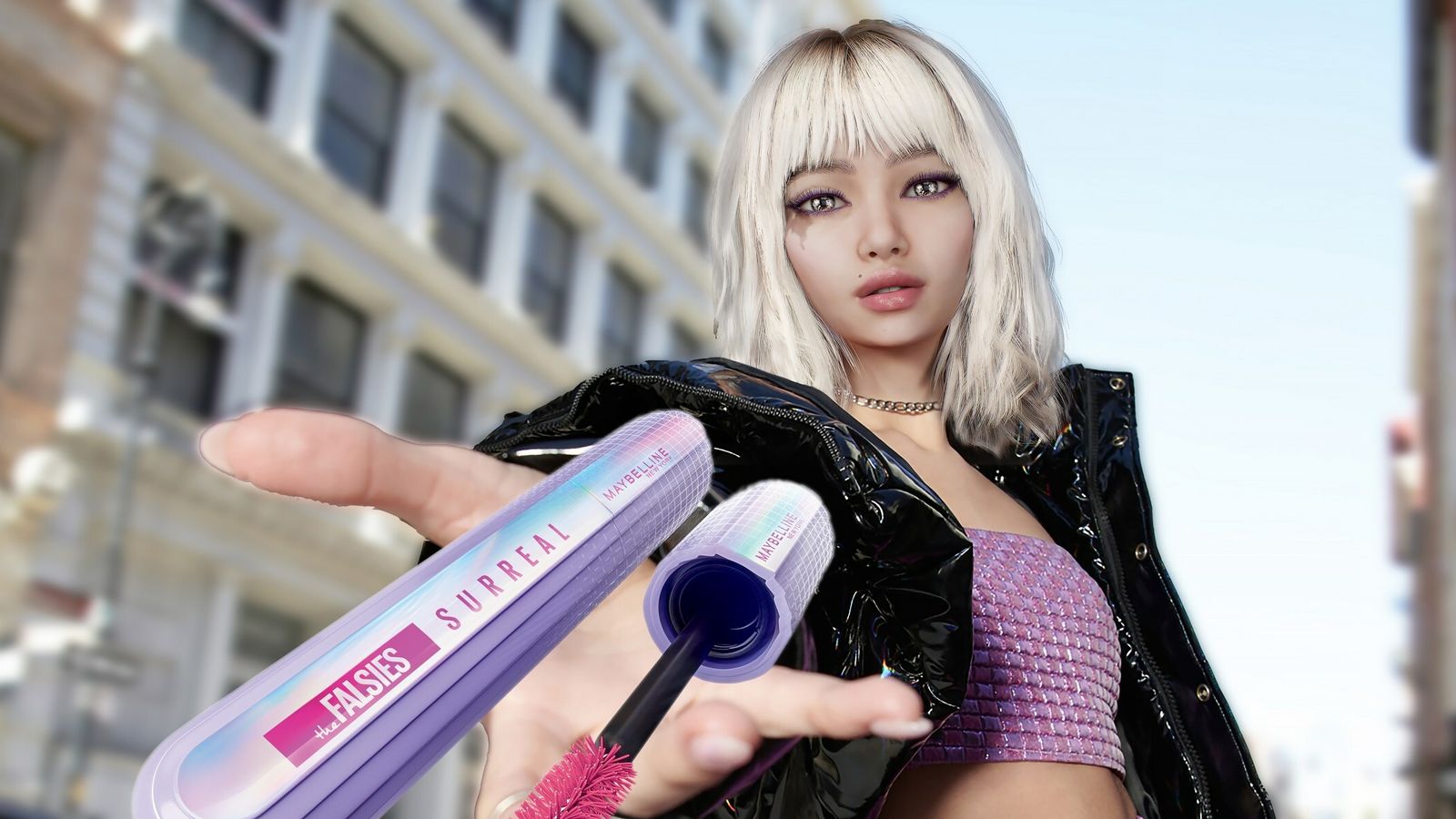Maybelline used a digital avatar for the launch of its mascara!
