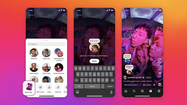 Instagram Configures Notes Feature for Reels and Posts